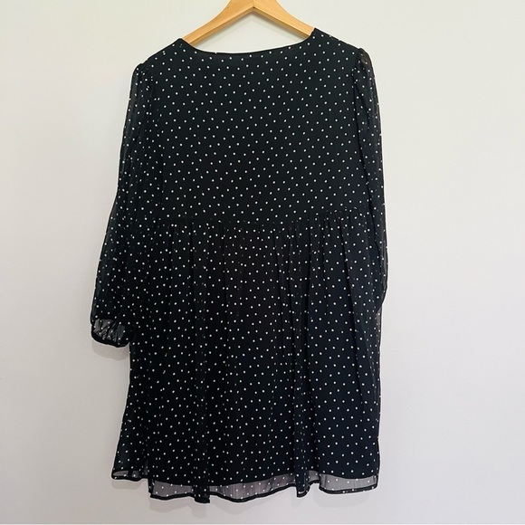 Sunday Best Jinx black polka dot mini dress size medium - Picture 4 of 10